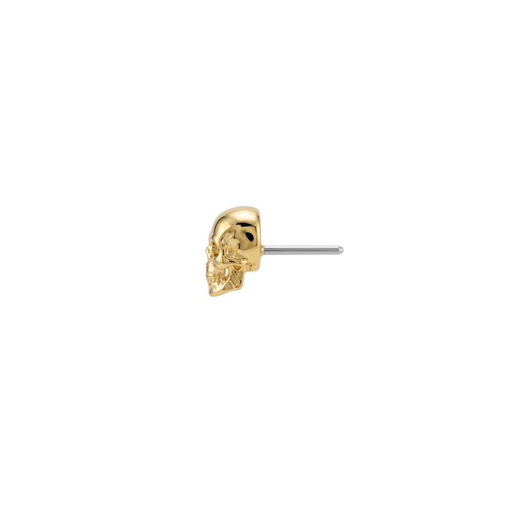 Kranion - 18K Gold Threadless/Threaded End - piercing - zone.com