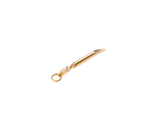Kulture – CZ Needle Charm – 14K Gold