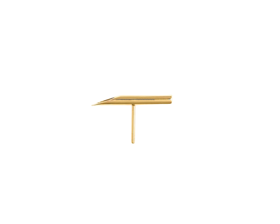 Kulture – Needle Silhouette – 14K Gold Threadless End