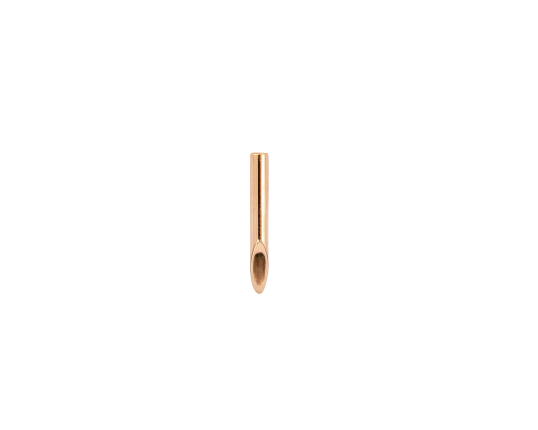Kulture – Needle Silhouette – 14K Gold Threadless End