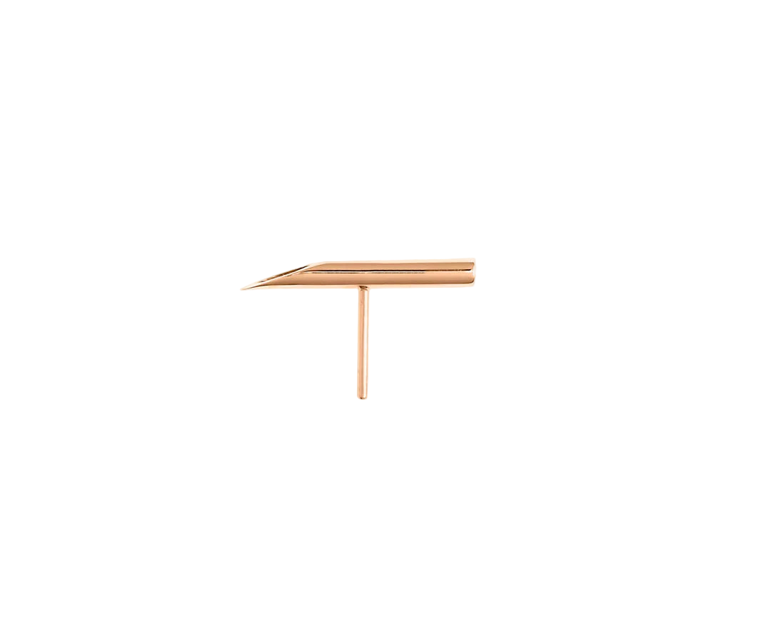 Kulture – Needle Silhouette – 14K Gold Threadless End