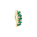 Lady Rebekah - 14K & 18K Gold Gem Rook Clicker - piercing - zone.com