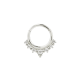 LALA - CZ - SOLID 14KT GOLD CLICKER piercing-zone.com