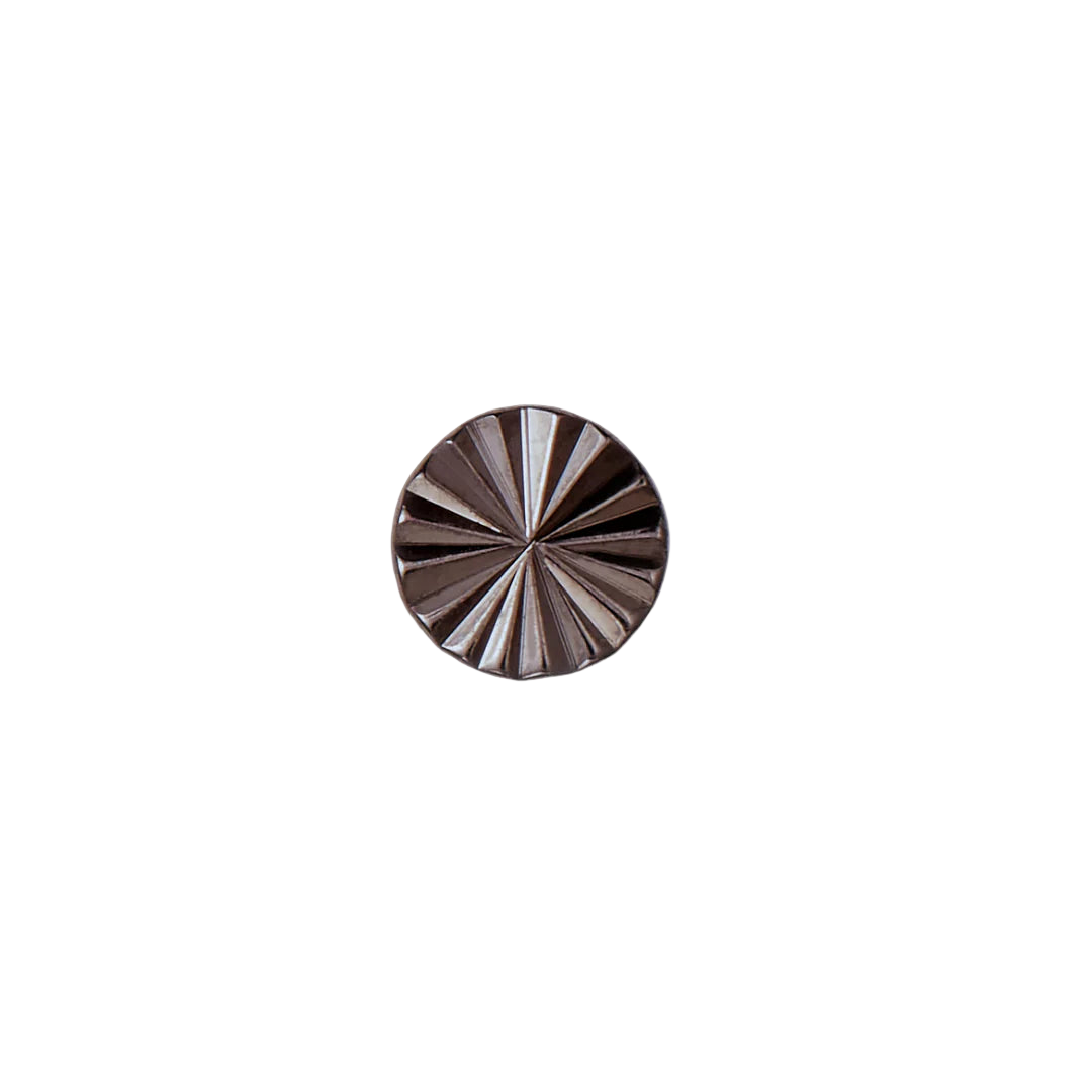 Lazer Disk – Black Rhodium Finish – 14K Gold Threadless End