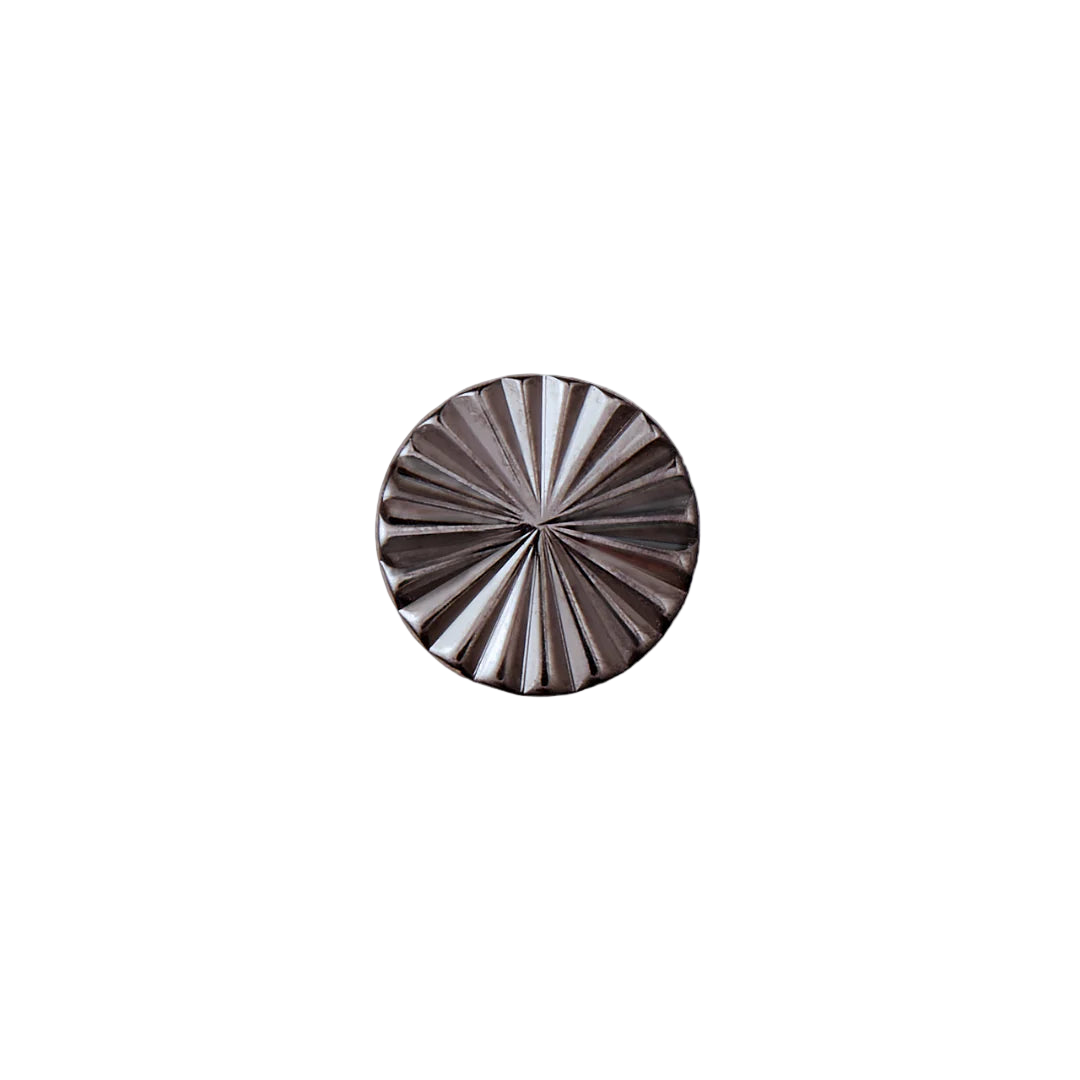 Lazer Disk – Black Rhodium Finish – 14K Gold Threadless End