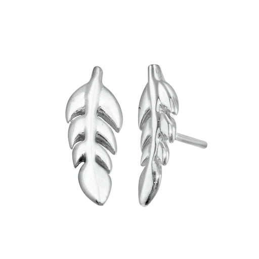 Leaf 14K Gold Decorative End – Front View