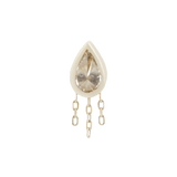 LET'S DANCE - CZ + CHAIN - THREADLESS END piercing-zone.com
