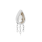 LET'S DANCE - CZ + CHAIN - THREADLESS END piercing-zone.com
