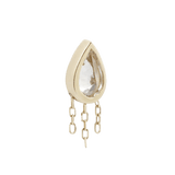LET'S DANCE - CZ + CHAIN - THREADLESS END piercing-zone.com