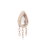 LET'S DANCE - CZ + CHAIN - THREADLESS END piercing-zone.com