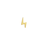 Lightning Bolt – 14K Gold Threadless & Threaded End