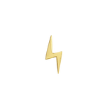 Lightning Bolt – 14K Gold Threadless & Threaded End