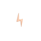 Lightning Bolt – 14K Gold Threadless & Threaded End