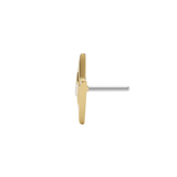Lightning Bolt 2 - 18K Gold Threadless/Threaded End - piercing - zone.com