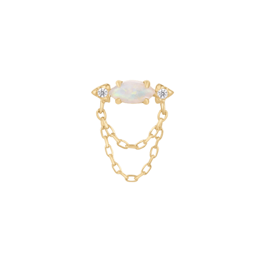 Limitless - Opal + CZ - Threadless End