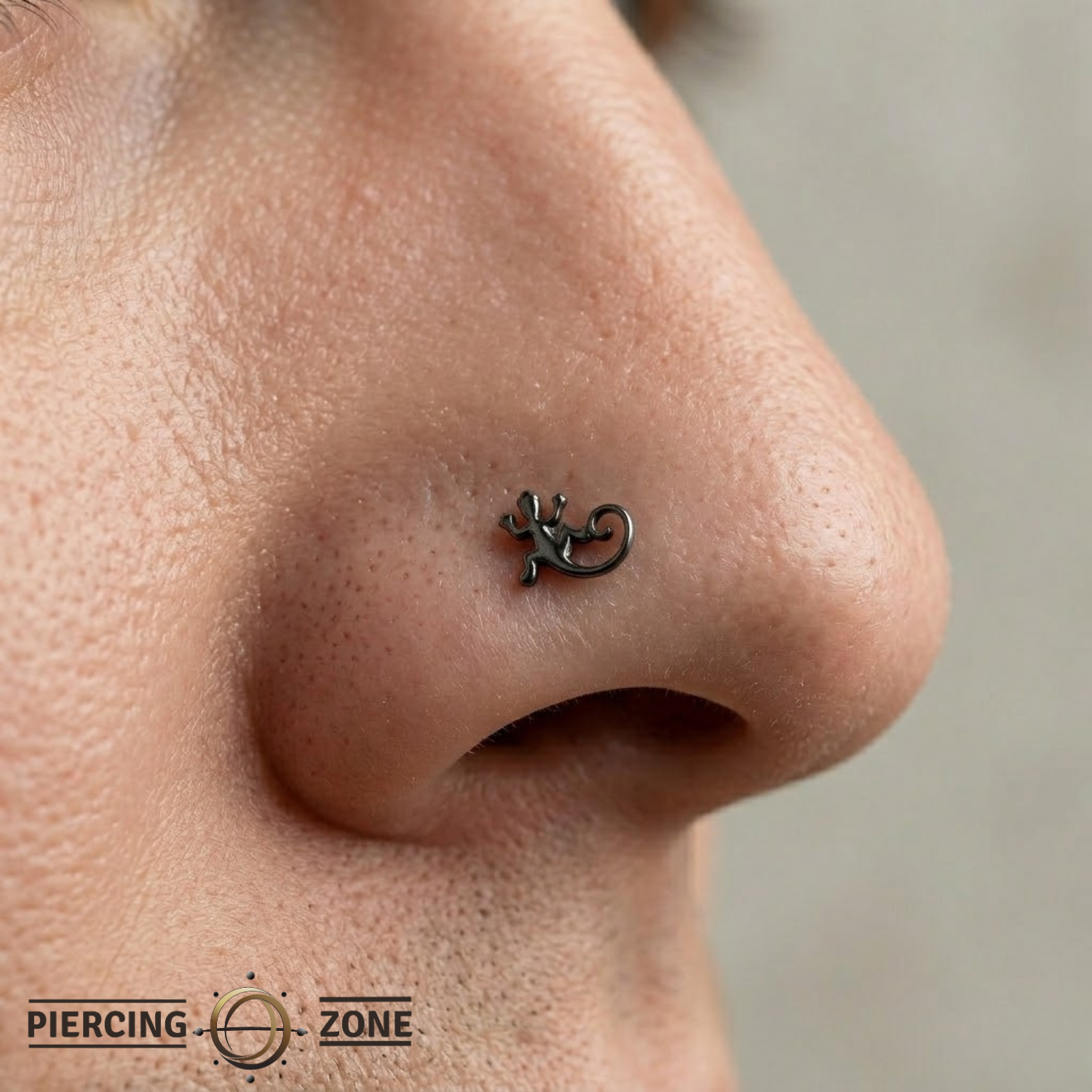 Lizard – 14K Gold Threadless/Threaded End
