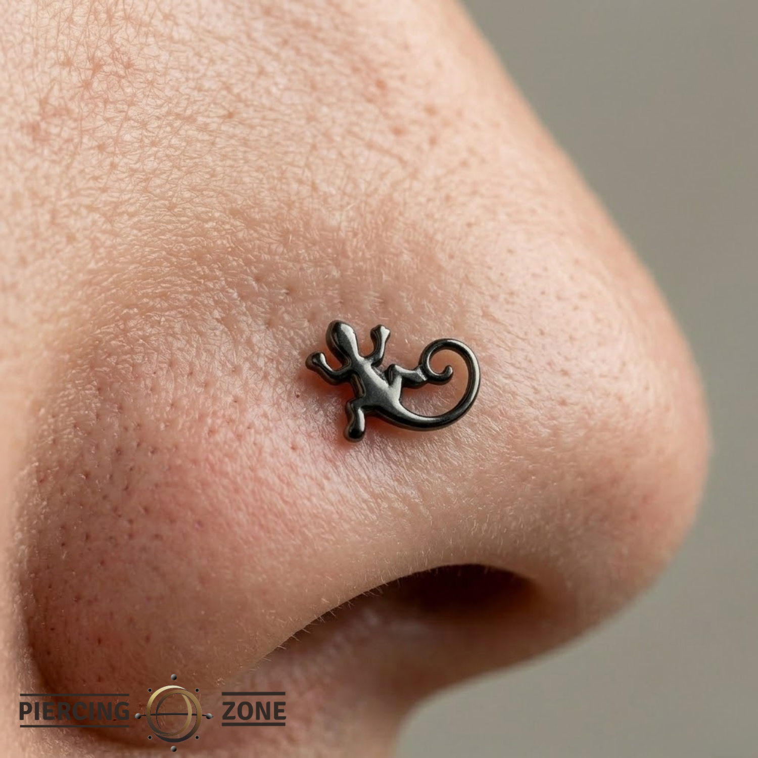Lizard – 14K Gold Threadless/Threaded End