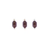 OH MY MY - HEX CUT AMETHYST - THREADLESS END piercing-zone.com