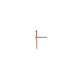 Long Dagger End - 18K Gold Threadless End - piercing - zone.com