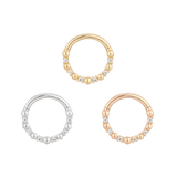LOVE IS LOVE - CZ - GOLD CLICKER piercing-zone.com