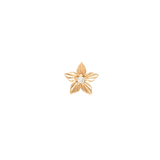 Lula Diamond Flower 14K Gold Threadless End – Front View