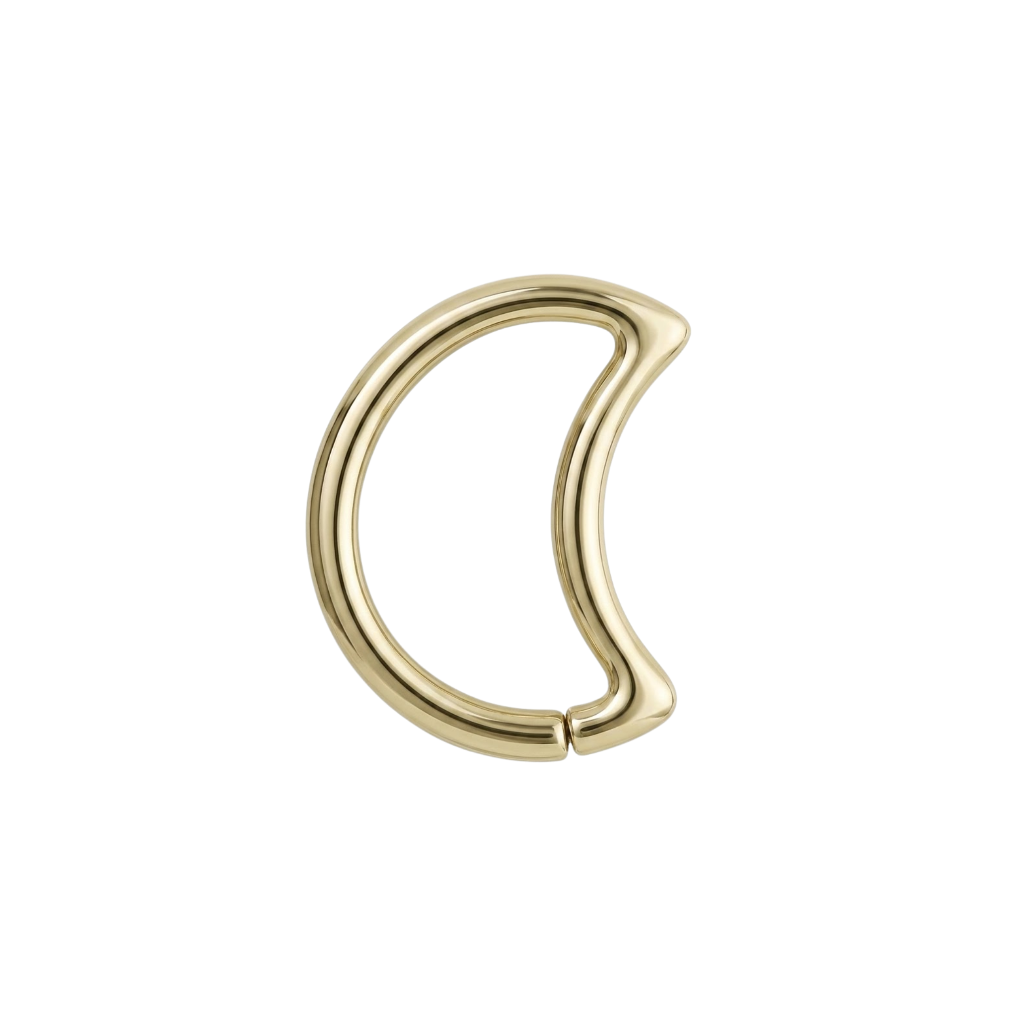 LunEAR Moon Ring – 14K Gold Piercing Ring