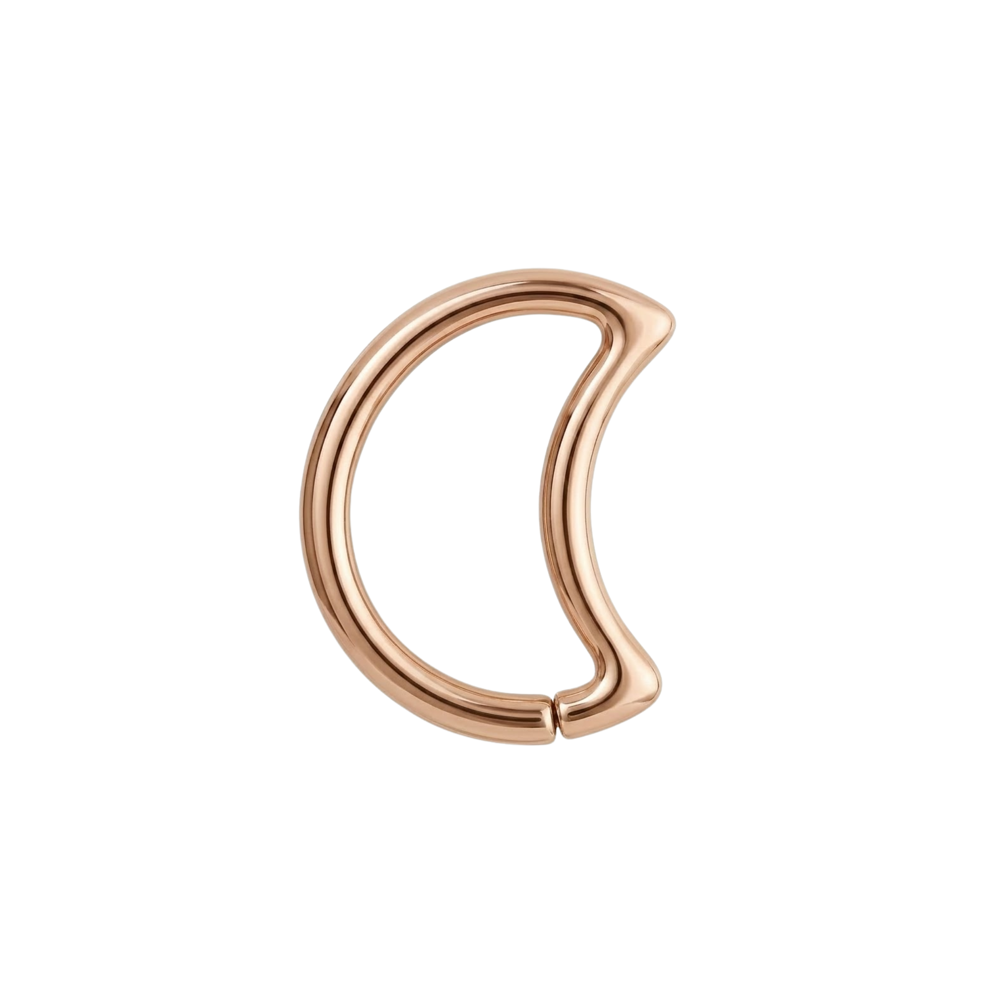 LunEAR Moon Ring – 14K Gold Piercing Ring