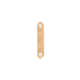 "ME" 14K Gold Threadless End with Two Diamonds – Front View