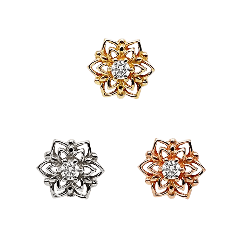MANDALA CZ - CHARITY THREADLESS END piercing-zone.com