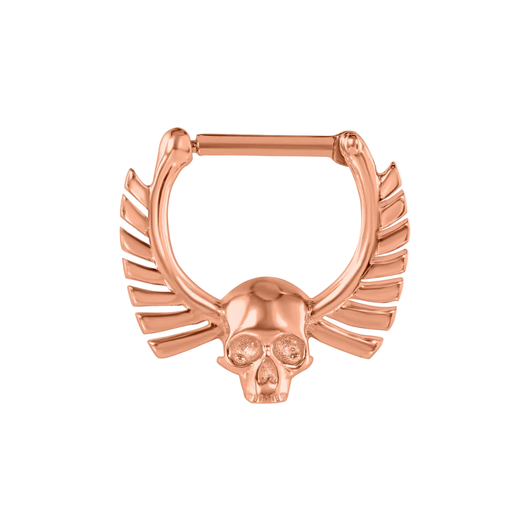 Memento Mori Straight Clicker – 14K Gold