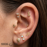 Mermaid – 14K Gold Threadless/Threaded End