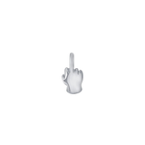 Middle Finger Emoji 14K Gold Decorative End – Front View