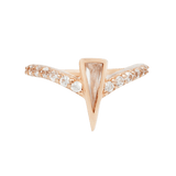 MIKAH - CZ - SOLID 14KT GOLD CLICKER piercing-zone.com