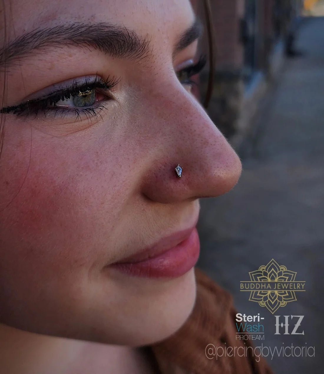 MINI SOHO - KITE CUT CZ - THREADLESS END piercing-zone.com