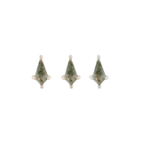 MINI SOHO - KITE CUT MOSS AGATE - THREADLESS END piercing-zone.com
