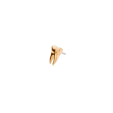 Miniature wisdom tooth design in polished 14K gold