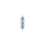 Mishka 3 London Blue Topaz Threadless End – 14K Gold Jewelry