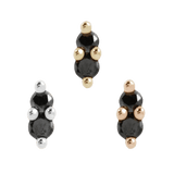 MISHKA PRONG 2 - BLACK DIAMOND - THREADLESS END piercing-zone.com