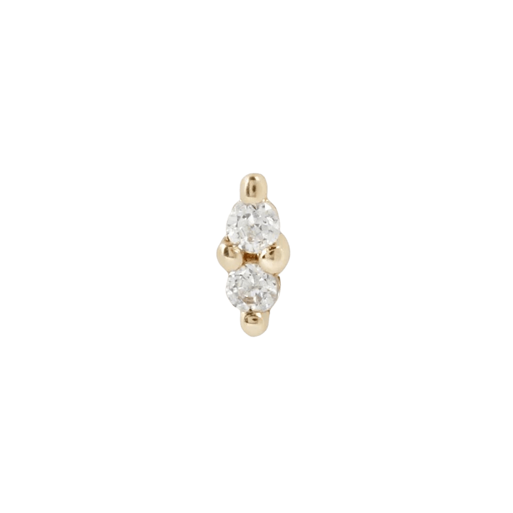 MISHKA PRONG 2 - CZ - THREADLESS END piercing-zone.com