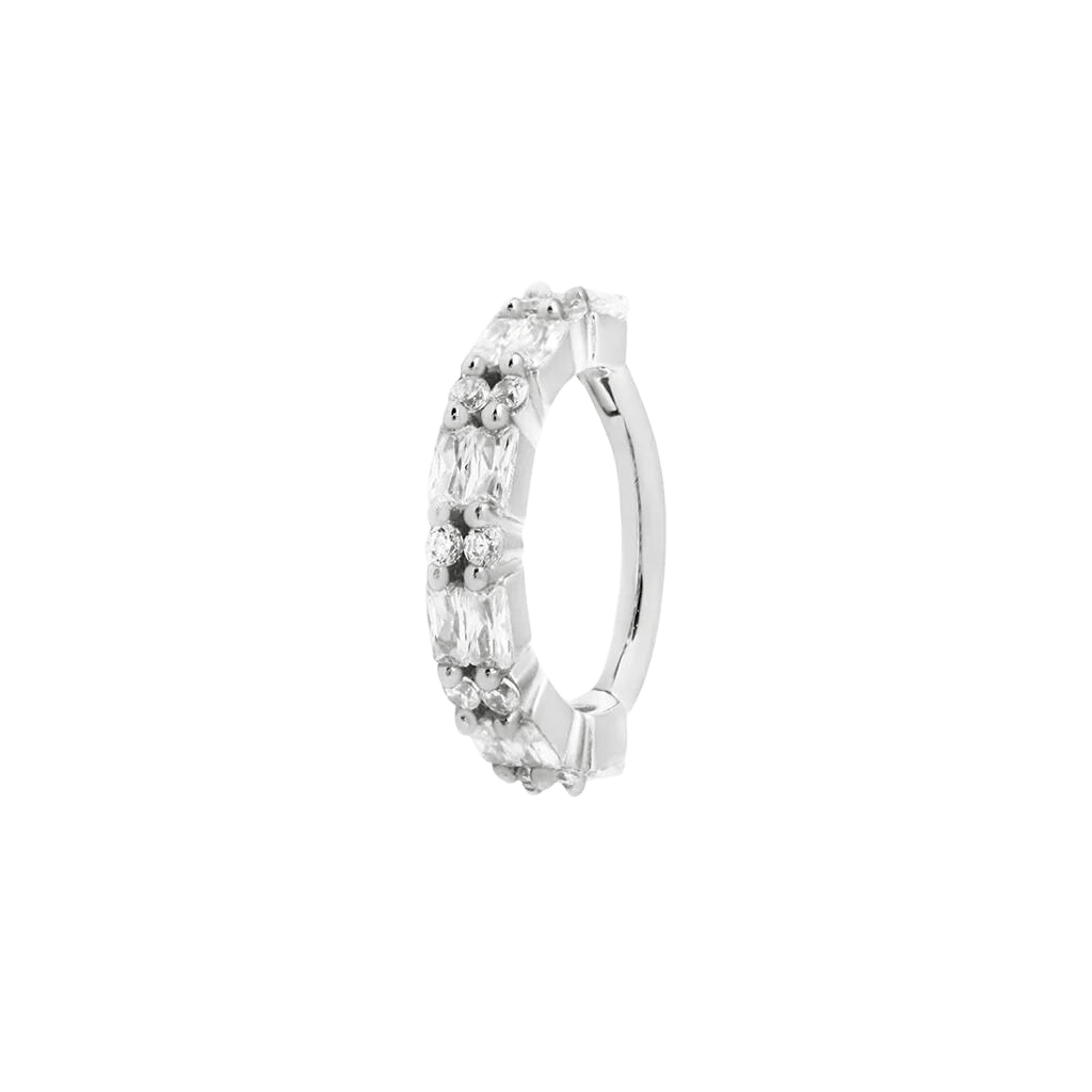 REVELATION - CZ - SOLID 14KT GOLD CLICKER piercing-zone.com