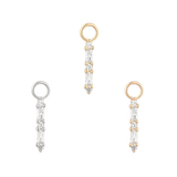 STANDOUT - CZ - GOLD CHARM piercing-zone.com