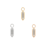 THEORY - CZ - GOLD CHARM piercing-zone.com