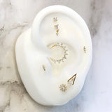 Mishka 3 – 14K Gold Genuine Diamond Threadless End