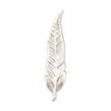Nature-inspired feather threadless end in 14K gold