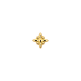 Northstar End - 18K Gold Threadless/Threaded End - piercing - zone.com