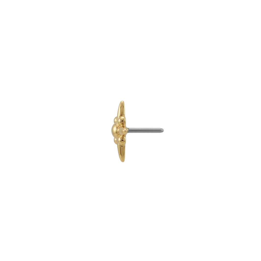 Northstar End - 18K Gold Threadless/Threaded End - piercing - zone.com