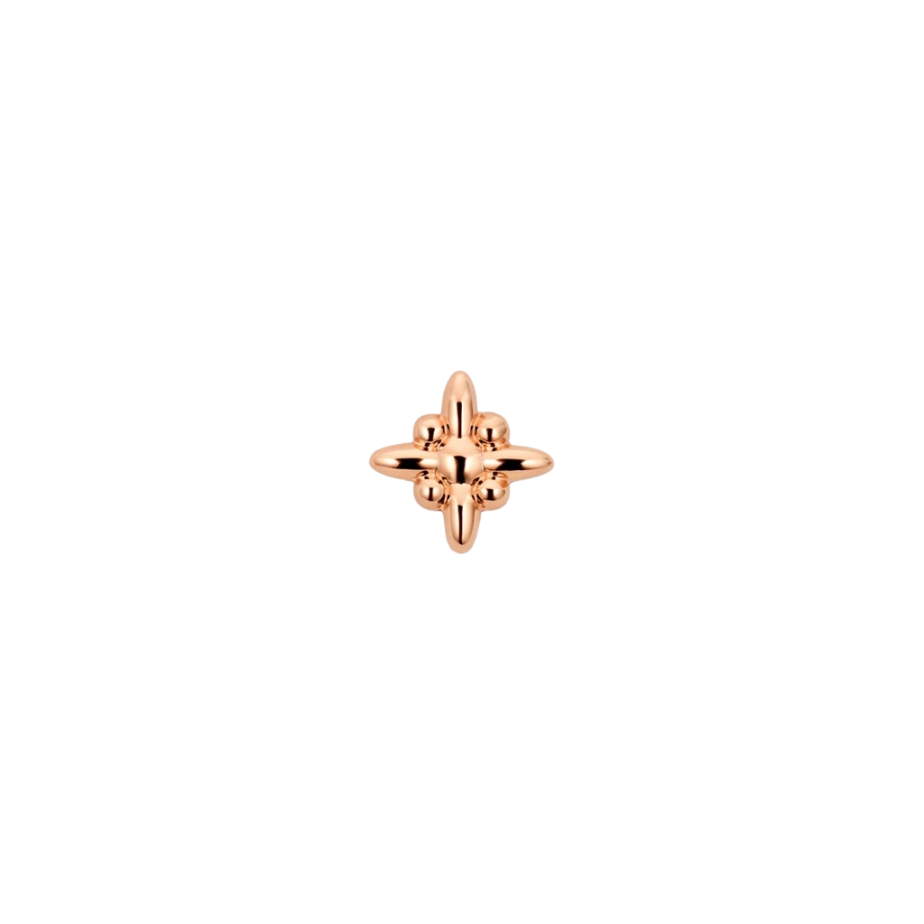 Northstar End - 18K Gold Threadless/Threaded End - piercing - zone.com