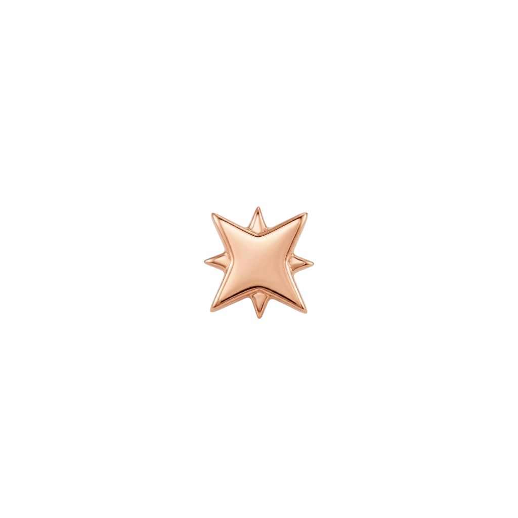 Northstar II - 18K Gold Threadless/Threaded End - piercing - zone.com