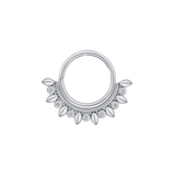 Ani Seamless Ring – 14K Gold Cup & Divot Design