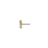 Odysseus End - 18K Gold Gem Threadless/Threaded End - piercing - zone.com
